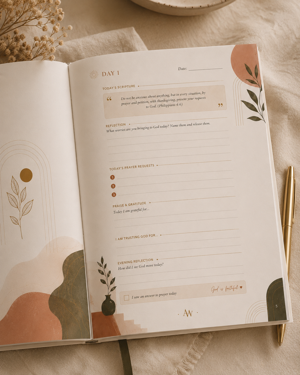 90-Day Prayer Journal for Women | Anchored Woman